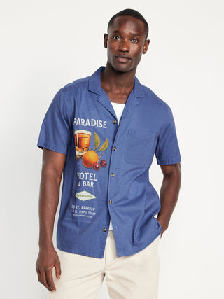 Camisa Manga Corta con Gráfico Delantero