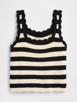 Camiseta sin Mangas de Crochet