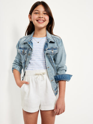 Short Talle Alto con Detalle Lazo, Niña