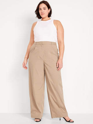 Pantalón Talle Alto con Plizado Delantero