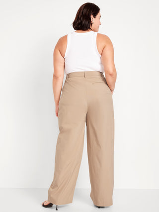 Pantalón Talle Alto con Plizado Delantero