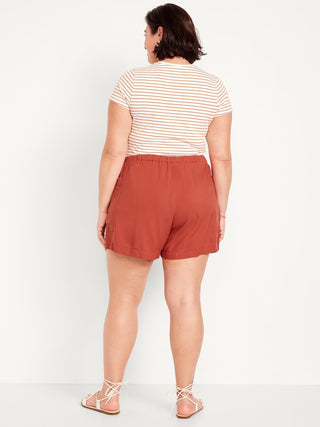 Short Talle Alto con Cintura Elástica