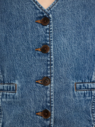 Chaleco Denim Cuello V