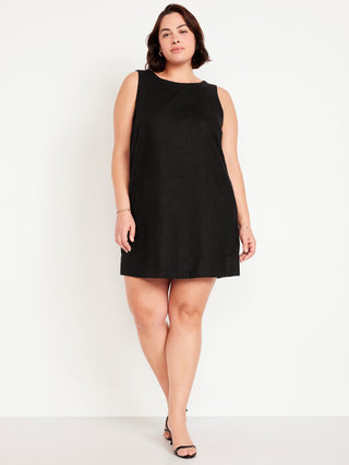 Vestido Cuello Redondo sin Mangas