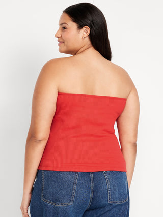 Blusa Acanalada Escote Palabra de Honor