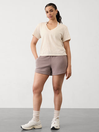 Camiseta Deportiva Cuello V de Algodón
