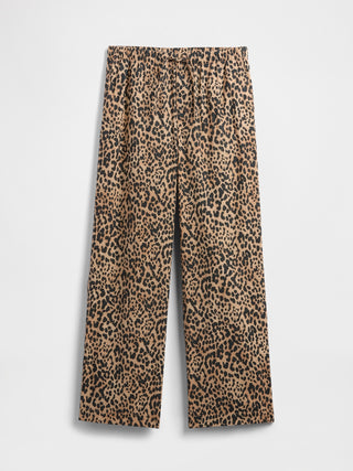 Pantalón con Cintura Elástica de Lino