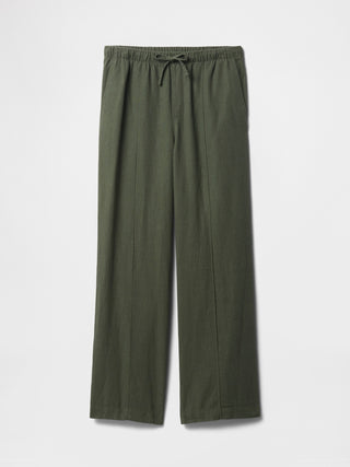 Pantalón con Cintura Elástica de Lino