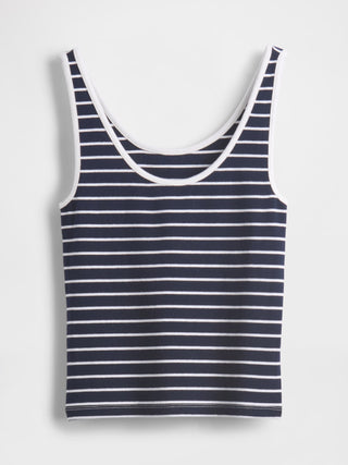 Camiseta sin Mangas con Estampado de Rayas