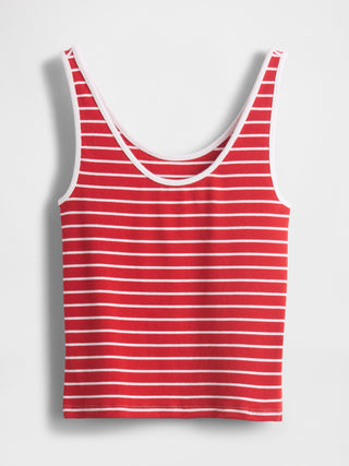Camiseta sin Mangas con Estampado de Rayas