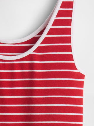 Camiseta sin Mangas con Estampado de Rayas