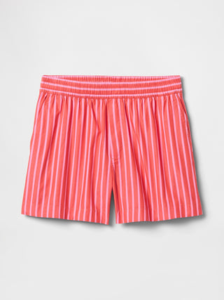 Short con Cintura Elástica Estampado de Rayas