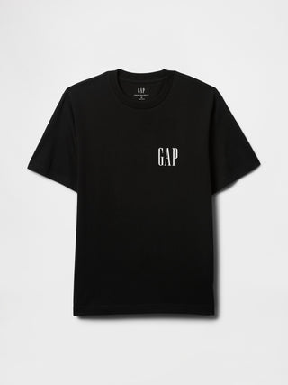 Camiseta Manga Corta con Logo de Algodón