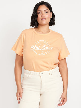 Camiseta Manga Corta con Logo de Algodón