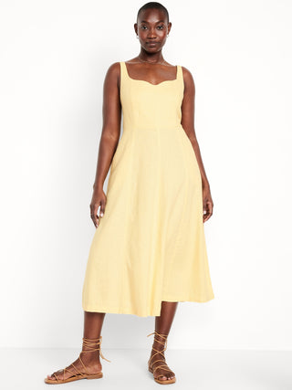 Vestido con Escote Corazón Estampado