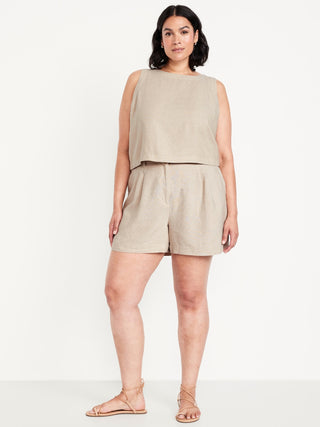 Short con Cintura Elástica y Bolsillos