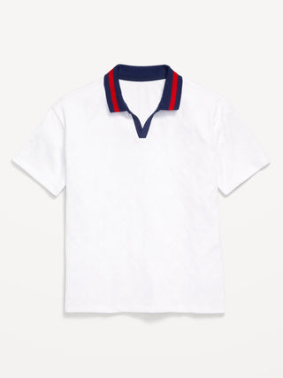 Polo Manga Corta con Cuello Acanalado, Niño