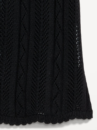 Blusa de Crochet con Detalle Lazos