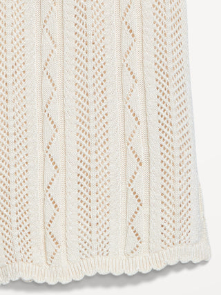 Blusa de Crochet con Detalle Lazos