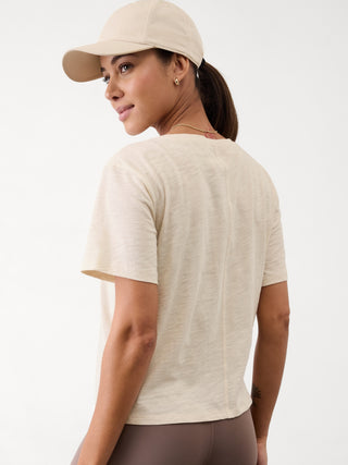 Camiseta Deportiva Cuello V de Algodón