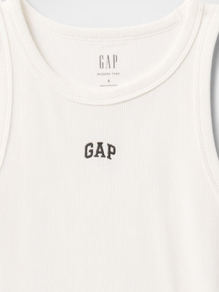 Camiseta sin Mangas con Logo de Algodón