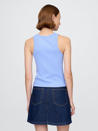 Camiseta sin Mangas con Logo de Algodón