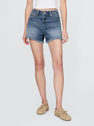 Short Denim Talle Medio con Bolsillos