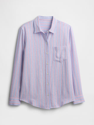 Camisa Easy De Mezcla De Lino.
