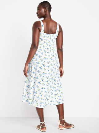 Vestido con Escote Corazón Estampado