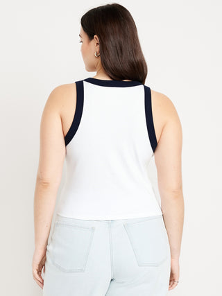 Camiseta sin Mangas con Logo Delantero