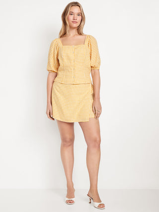 Enagua con Cintura Elástica Estampado