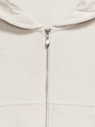 Sudadera con Zipper y Capucha de Algodón