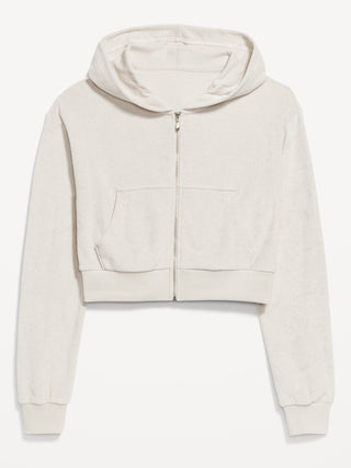 Sudadera con Zipper y Capucha de Algodón
