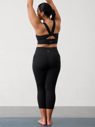 Legging Capri Talle Alto con Bolsillos