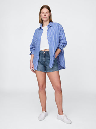 Short Denim Talle Medio con Bolsillos