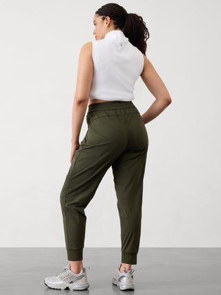 Pantalón Deportivo Talle Medio con Bolsillos