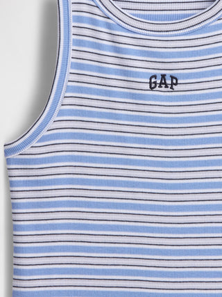 Camiseta sin Mangas con Logo de Algodón