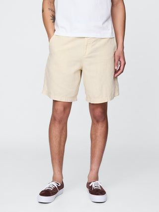 Short Talle Alto con Bolsillos de Lino