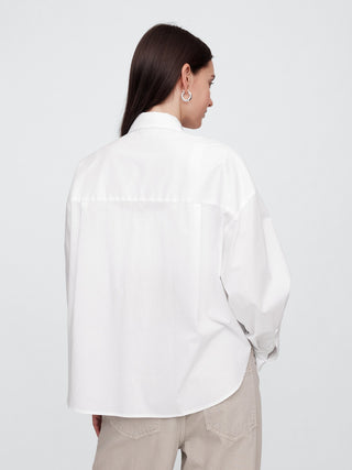 Camisa Manga Larga Oversize de Rayas