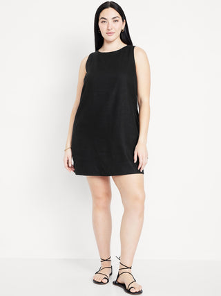 Vestido Cuello Redondo sin Mangas