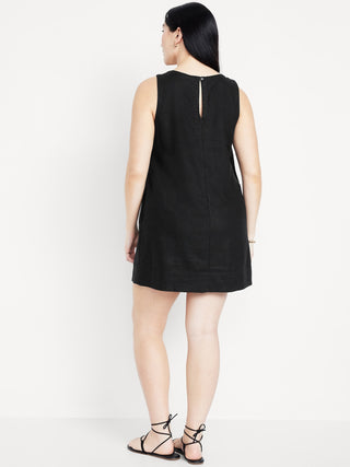 Vestido Cuello Redondo sin Mangas