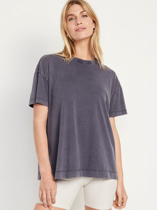 Oversized Cotton Short-Sleeved T-Shirt