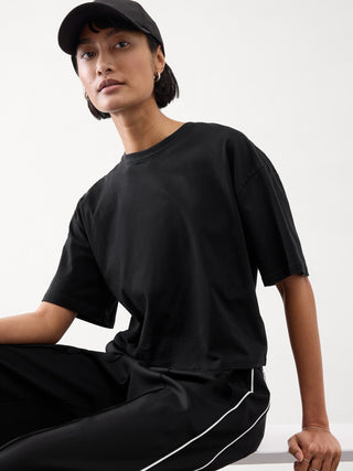 Camiseta Oversize Manga Corta de Algodón