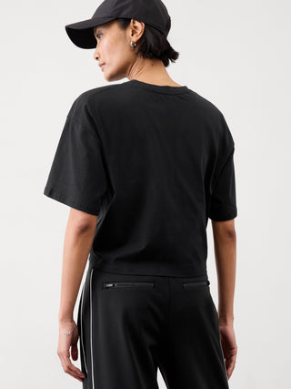 Camiseta Oversize Manga Corta de Algodón