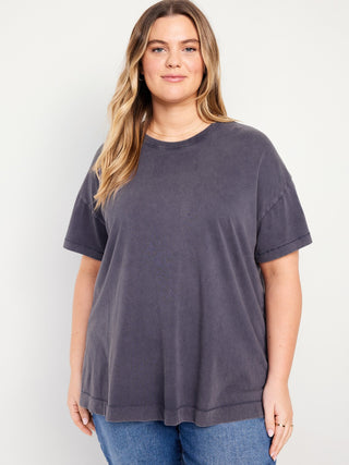 Oversized Cotton Short-Sleeved T-Shirt