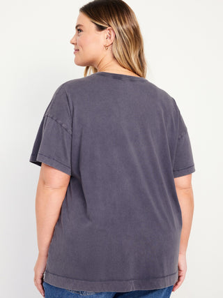 Oversized Cotton Short-Sleeved T-Shirt
