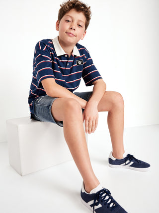 Short Denim con Cintura Elástica, Niño