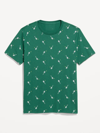 Camiseta Manga Corta de Algodón con Estampado