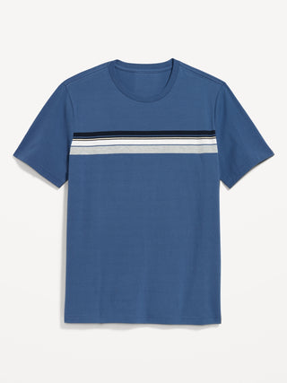 Camiseta Manga Corta con Detalle de Rayas