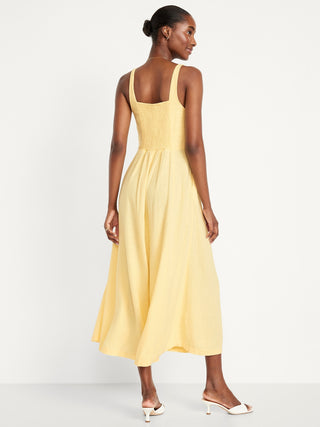 Vestido con Escote Corazón Estampado